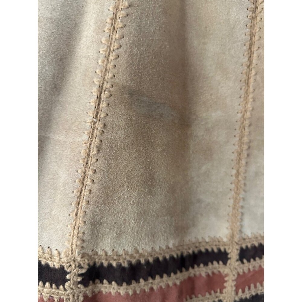 Vintage 70’s Suede Vest Skirt Set SZ 11/12 MEASUREMENTS BELOW - Picture 8 of 15